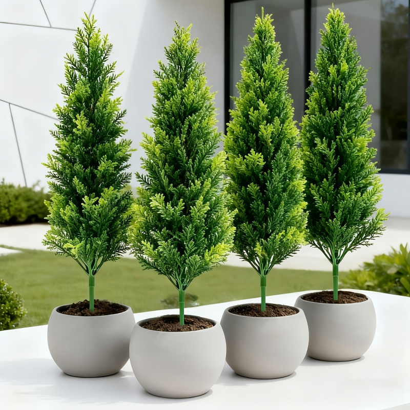 Christmas Tree Artificial - Artificial Plastic Pine Tree Ground‑Insert Stake,