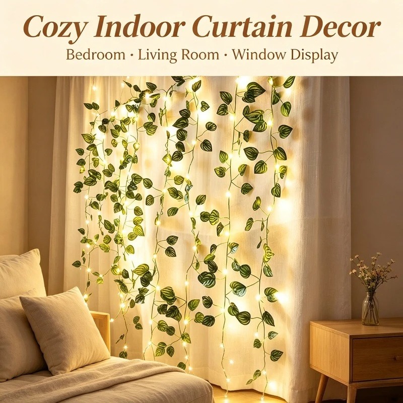 2M Artificial Leaf LED String  - огляд і ціна Led Fairy String Lights