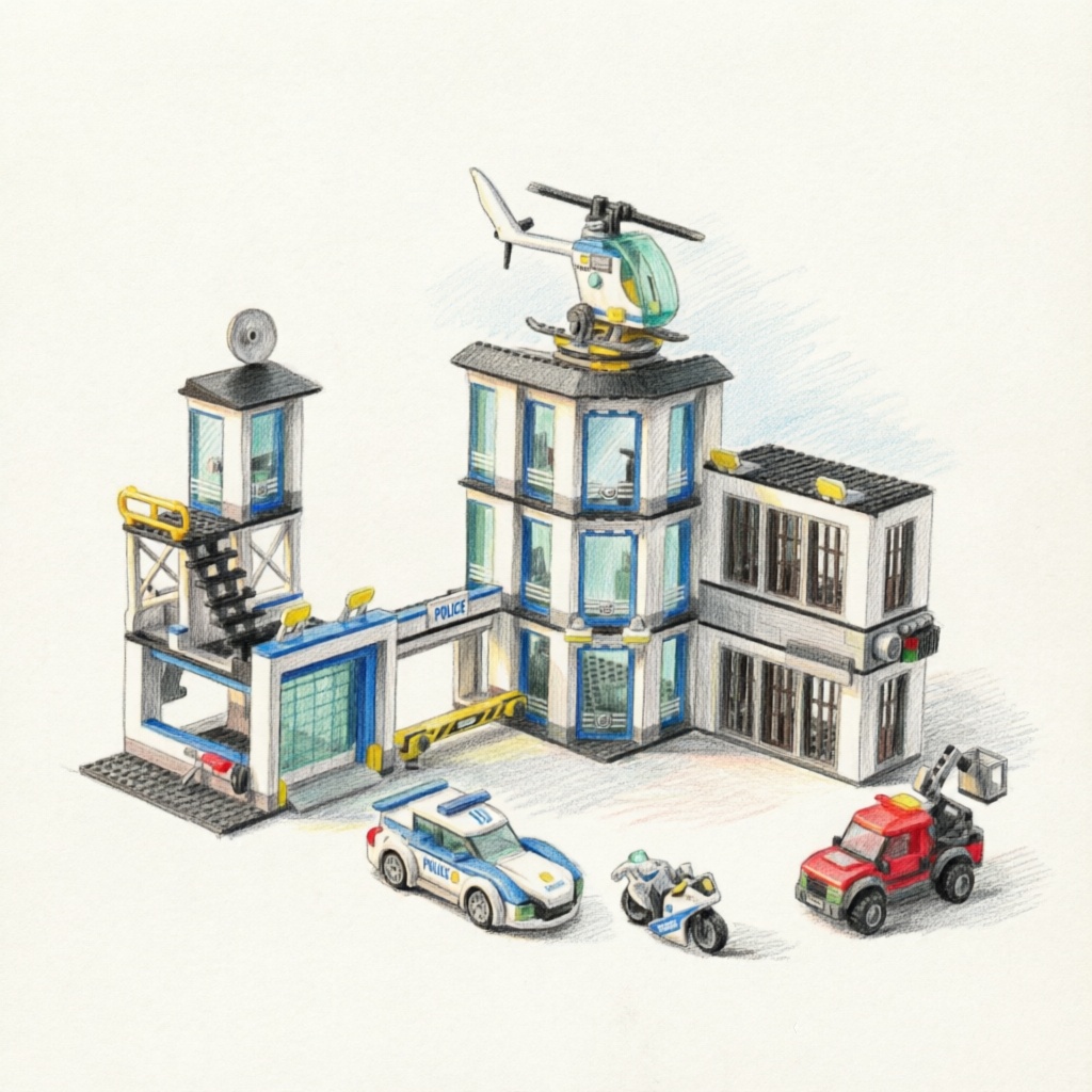 Special Police Station Militar - огляд і ціна Lego Set Creator