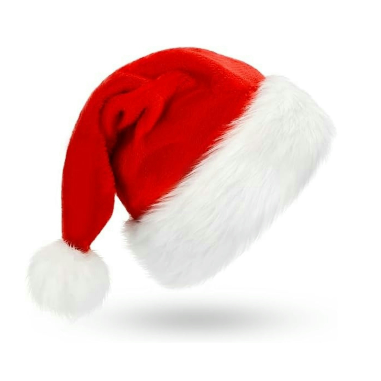 Fluffy Red Santa Hats Set with - огляд і ціна Santa Hat Plush