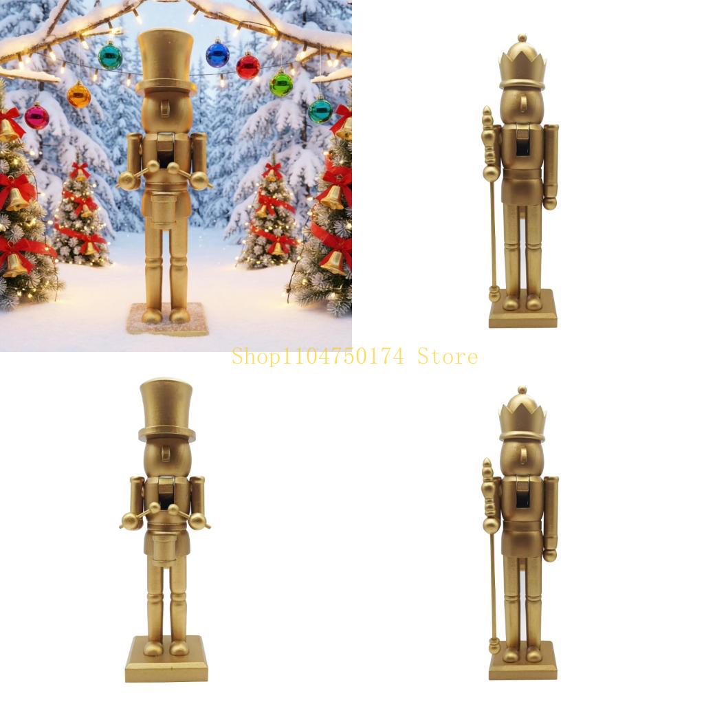 Christmas Mantels Decors, Gold - огляд і ціна Nutcracker Figurine
