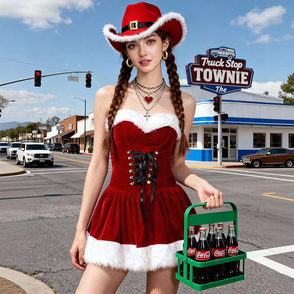 Sexy Plush Red Santa Claus Dre - огляд і ціна Santa Hat Plush