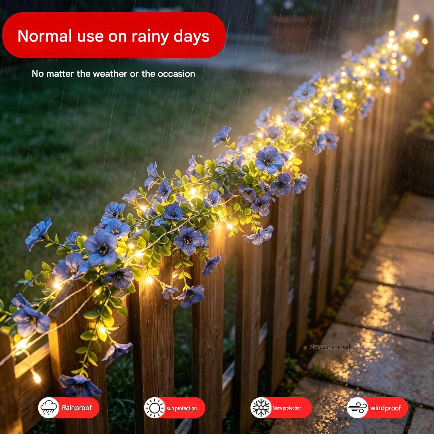 Solar Rose Vine String Lights  - огляд і ціна Led Fairy String Lights