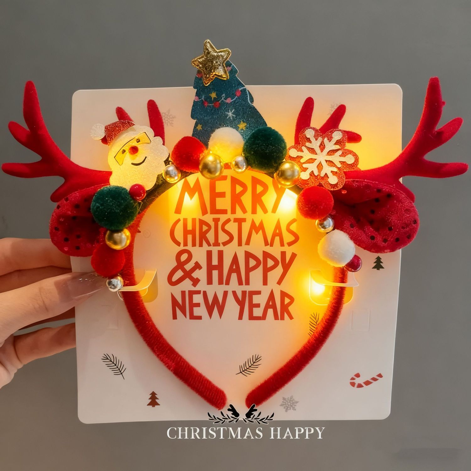 Christmas Reindeer Antlers Hea - огляд і ціна Reindeer Antlers Headband