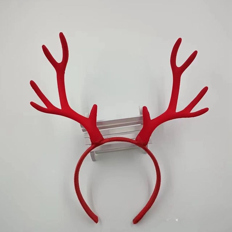 10pair 17cm Flocked Reindeer A - огляд і ціна Reindeer Antlers Headband