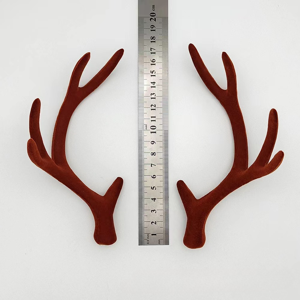 10pair 17cm Flocked Reindeer A - огляд і ціна Reindeer Antlers Headband
